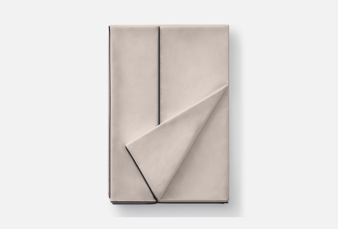 Изображение товара Пододеяльник Soft Silver Песчаный берег 148x215 см антибактериальный из хлопка