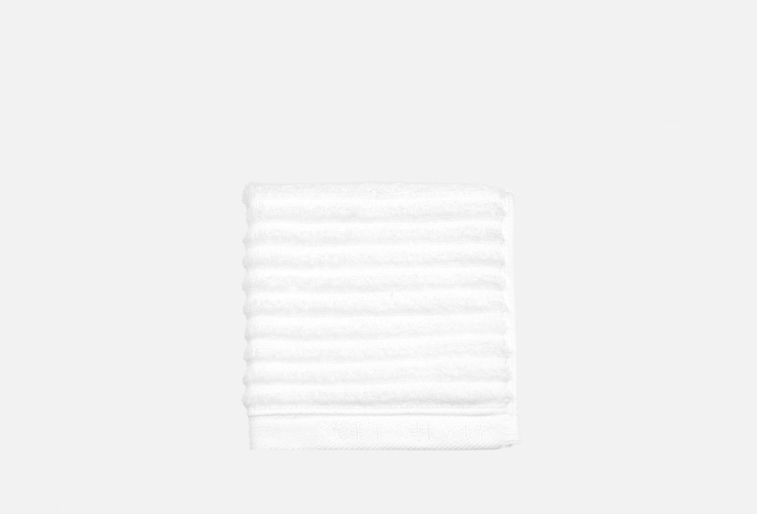 полотенце soft silver антибактериальное махровое полотенце универсальное 50х90 см цвет альпийский снег белый Полотенце махровое SOFT SILVER Альпийский снег 30х30 1 шт