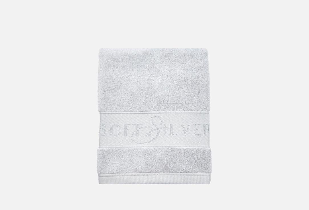Полотенце махровое SOFT SILVER Благородное серебро 50х90 1 шт цена и фото
