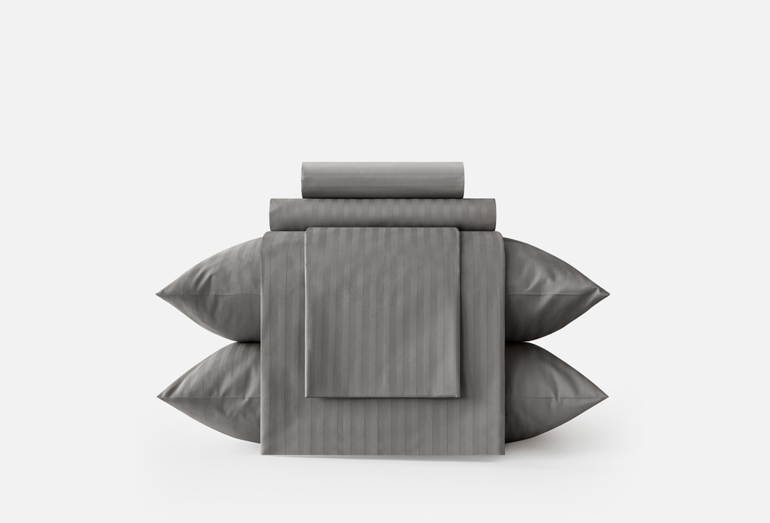 Комплект постельного белья VEROSSA Stripe Gray двуспальный 1 шт цена и фото