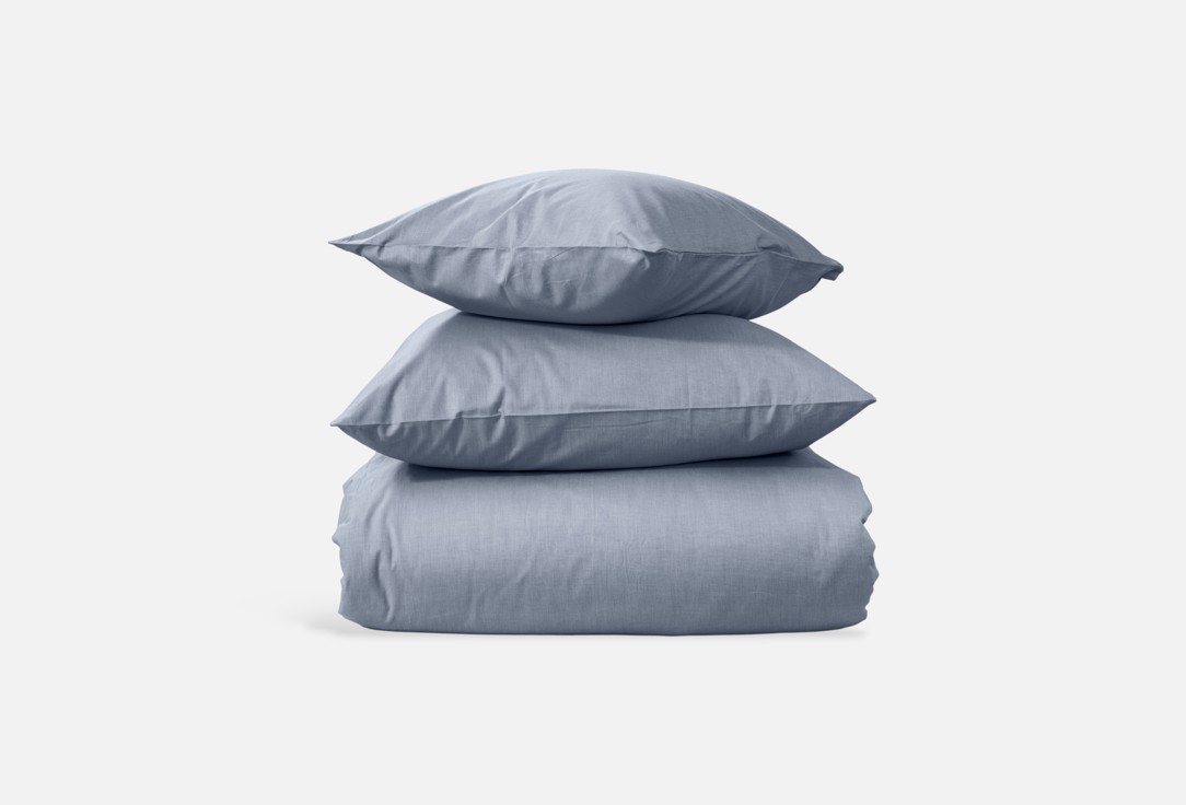 Melange Indigo, наволочки 50х70, двуспальный 2-спальный мл