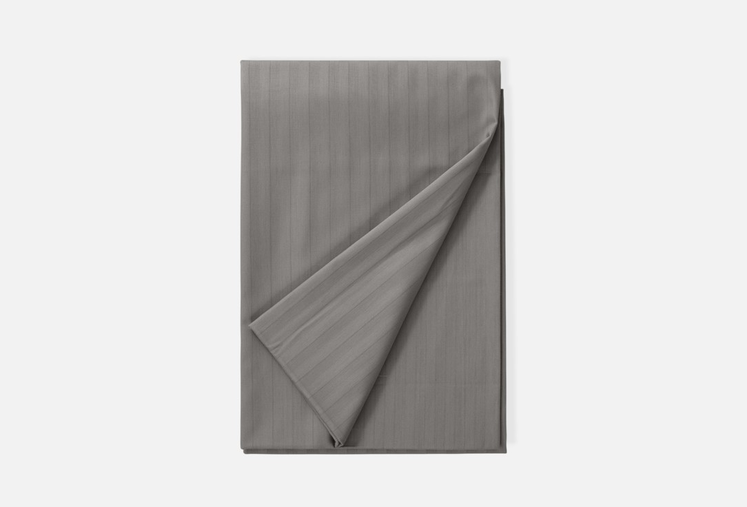 Изображение товара Простыня Verossa Stripe Gray из хлопка страйп-сатина 220х240 см
