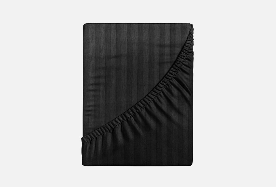 

Простыня На Резинке VEROSSA, Черный, Stripe Black, черный, полутораспальная