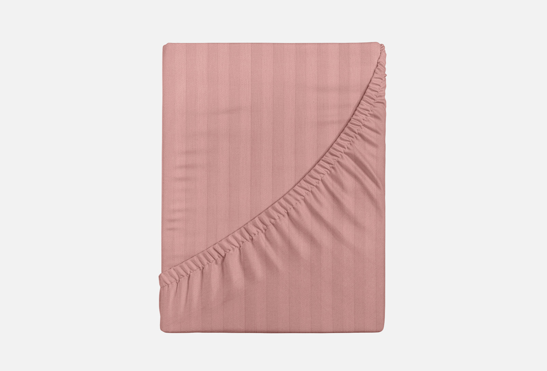 Простыня На Резинке Verossa Stripe Rouge, розовый, полутораспальная 