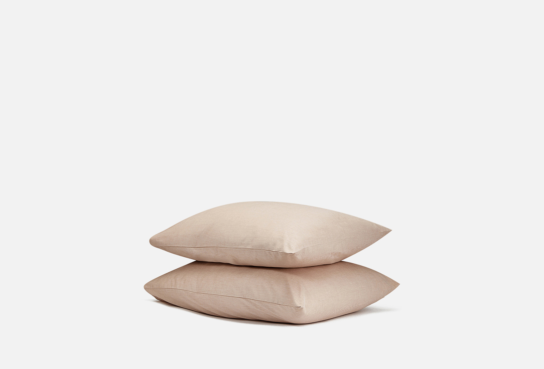 Изображение товара Комплект наволочек Verossa Melange Praline 50х70 см хлопок меланж Россия