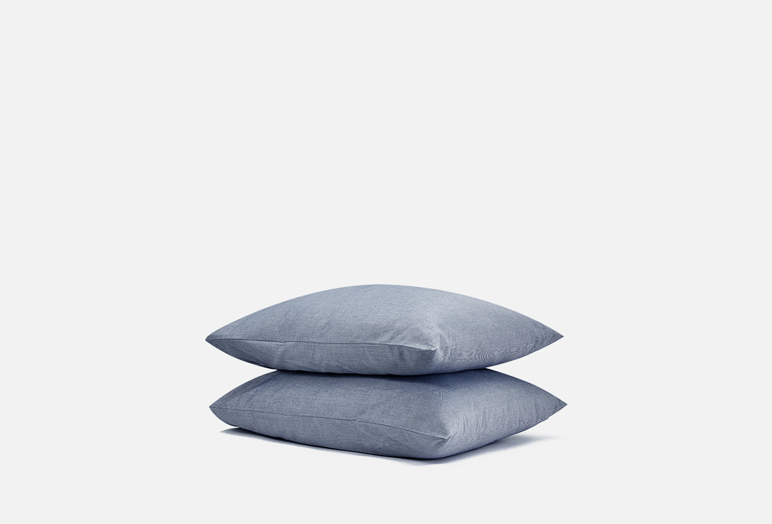 Изображение товара Комплект наволочек Verossa Melange Indigo 50х70 серый