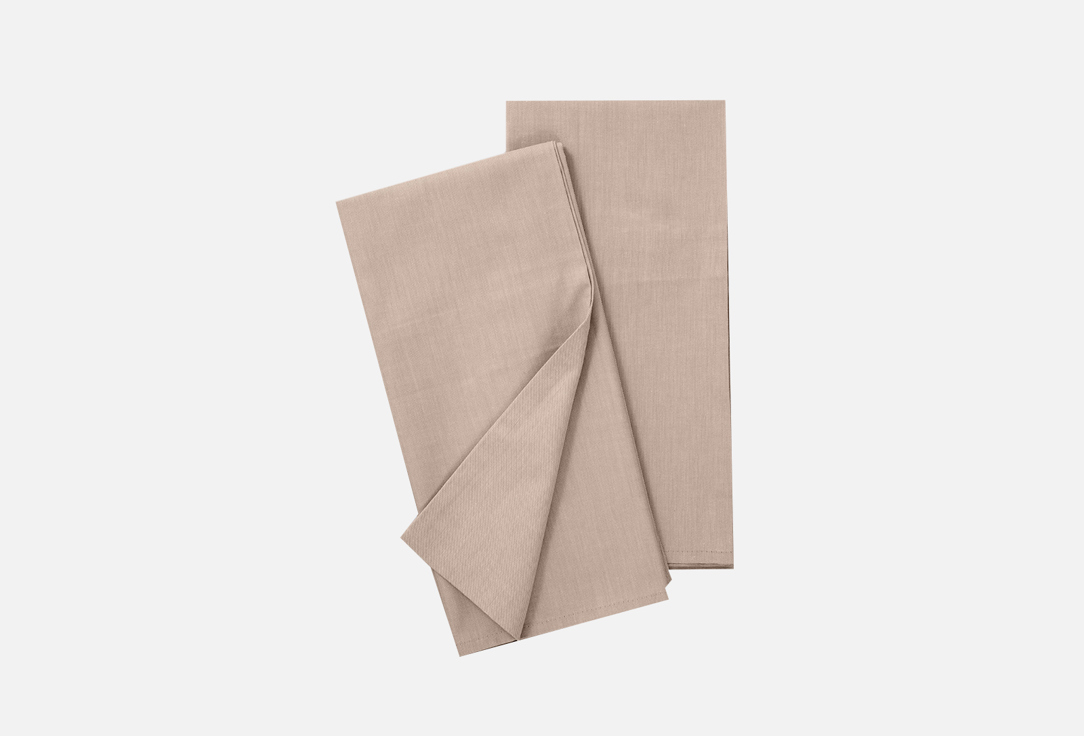 

Комплект наволочек VEROSSA, Бежевый, Melange Praline, бежевый, 70х70