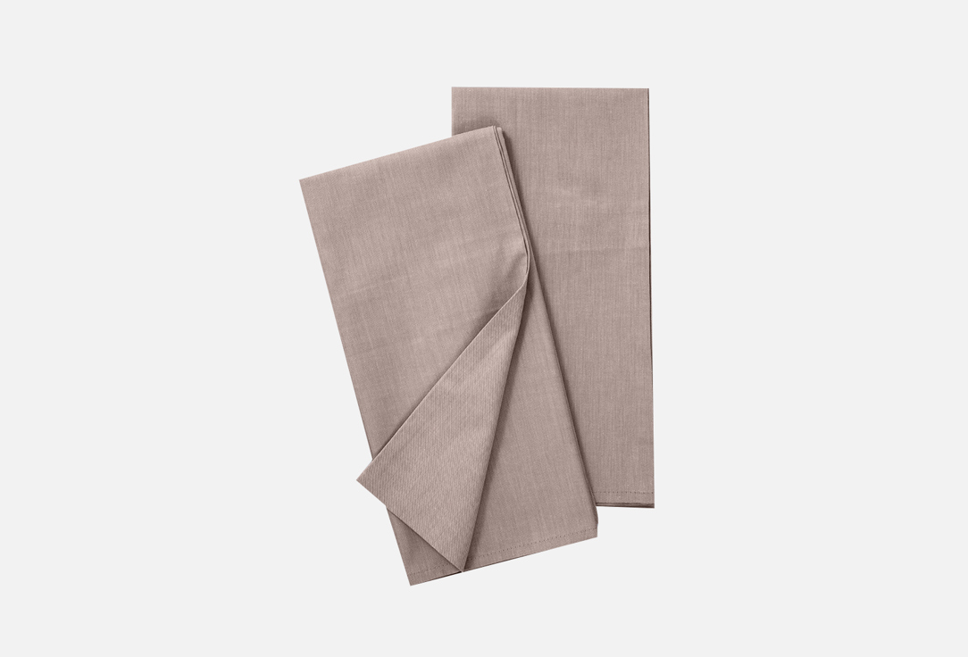 

Комплект наволочек VEROSSA, Коричневый, Melange Mokko, коричневый, 70х70