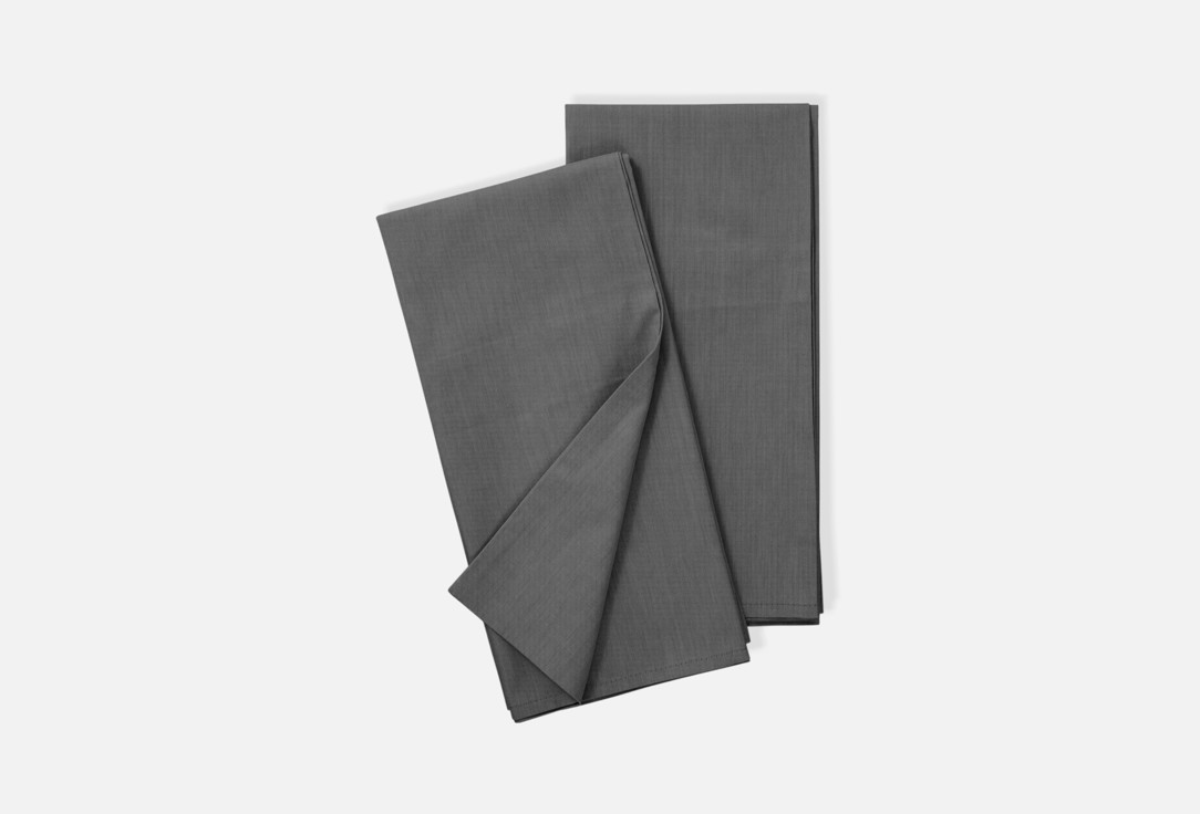 

Комплект наволочек VEROSSA, Серый, Graphite, серый, 50х70 2 шт