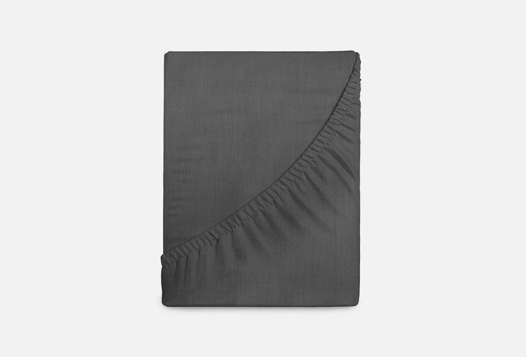 Изображение товара Простыня На Резинке Verossa Graphite, серый, полутораспальная