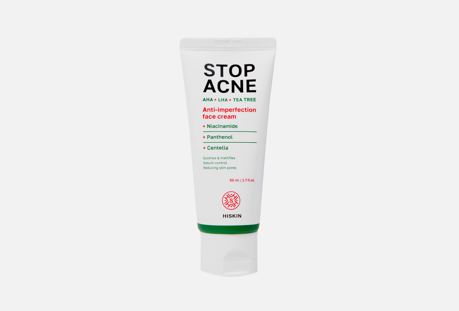 HISKIN Крем для лица AHA + LHA + TEA TREE STOP ACNE 50 мл — купить ...