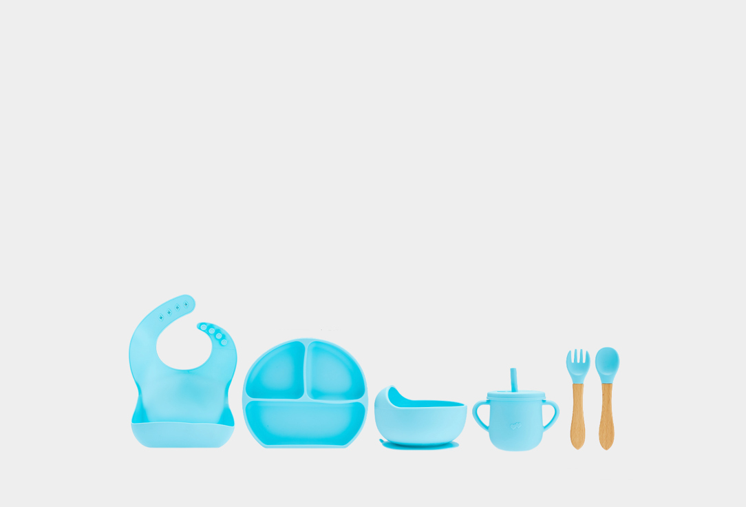 Набор посуды для кормления PLAY KID 7 предметов 1 шт