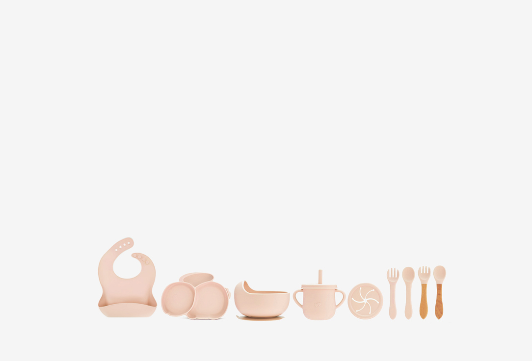 

Набор посуды для кормления PLAY KID, Зайчик 11 шт