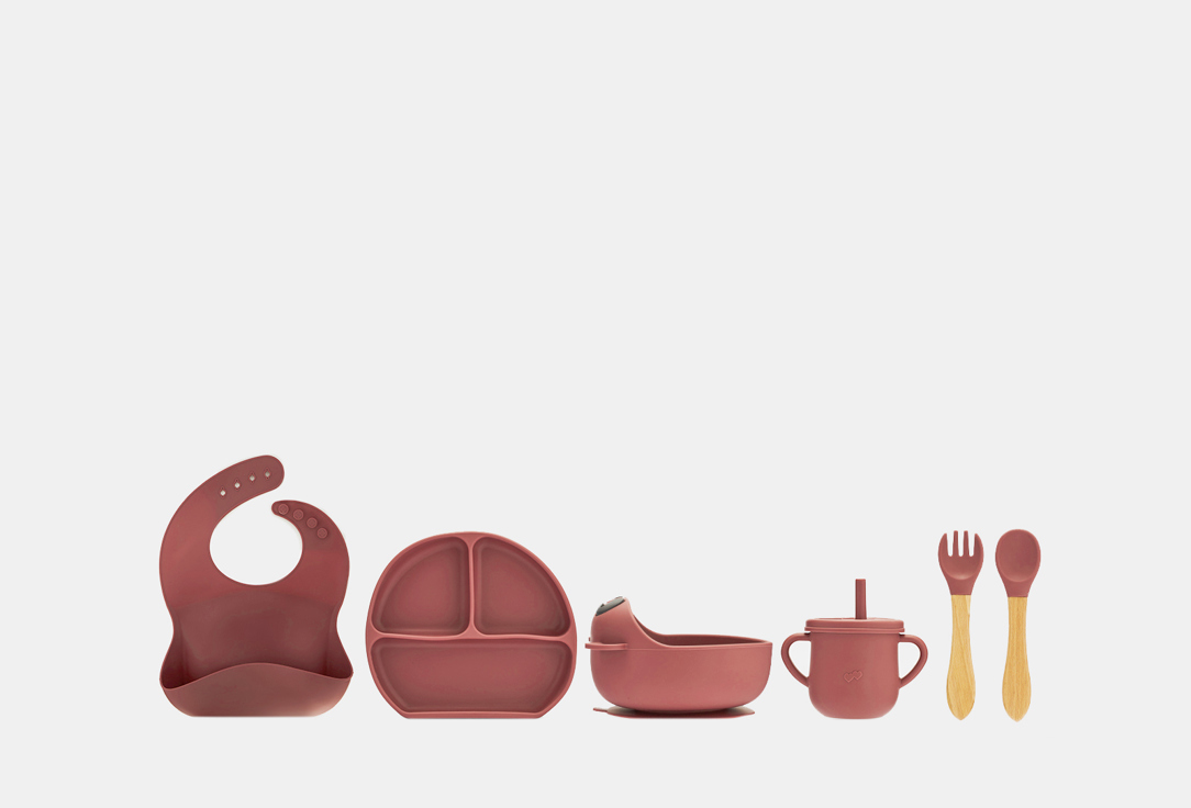 

Набор посуды для кормления PLAY KID, Панда 6 шт