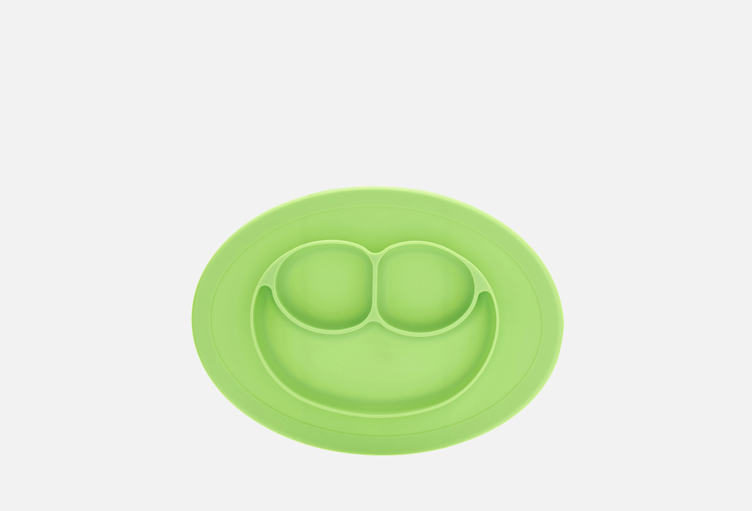 Тарелка для кормления Play Kid плоская салатовый