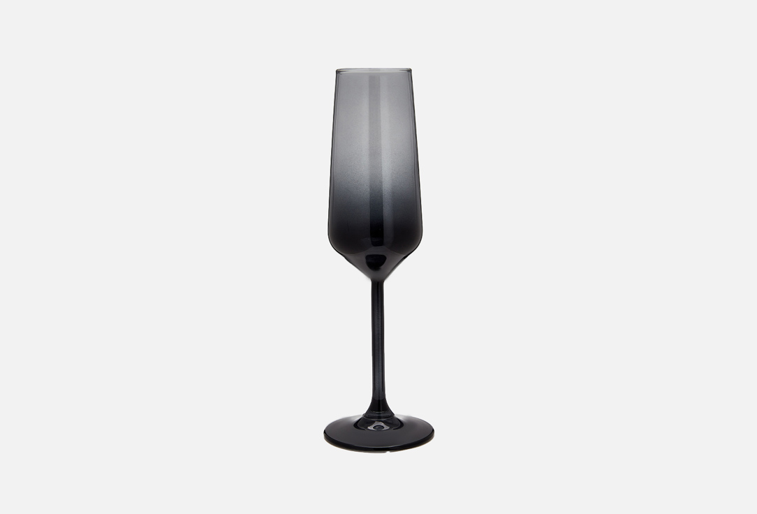 Бокал для шампанского BY Антрацит 195 мл бокал для шампанского 170 мл стекло 6 шт glasstar кольцо gn47 1687 3