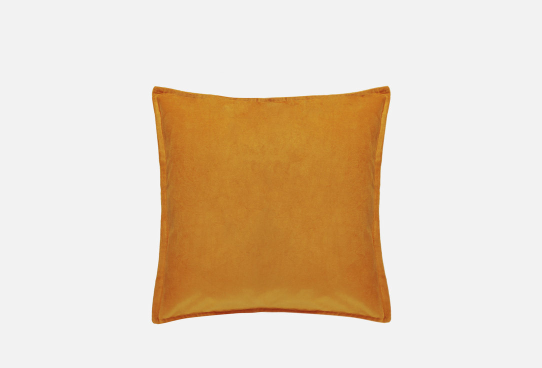 Чехол для подушки BY Велюр Горчица, оранжевый, 50х50 