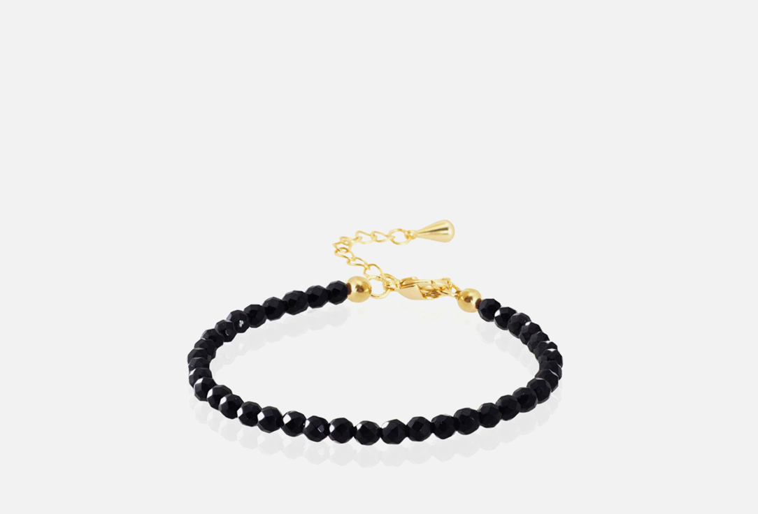 Изображение товара Браслет Alerie-Accessories из черного агата с позолотой