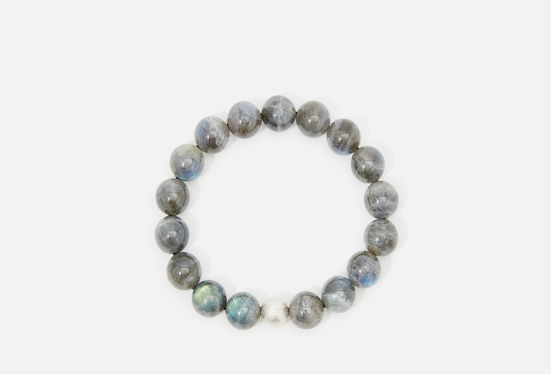 Изображение товара Браслет из натурального лабрадора с родированным покрытием для женщин