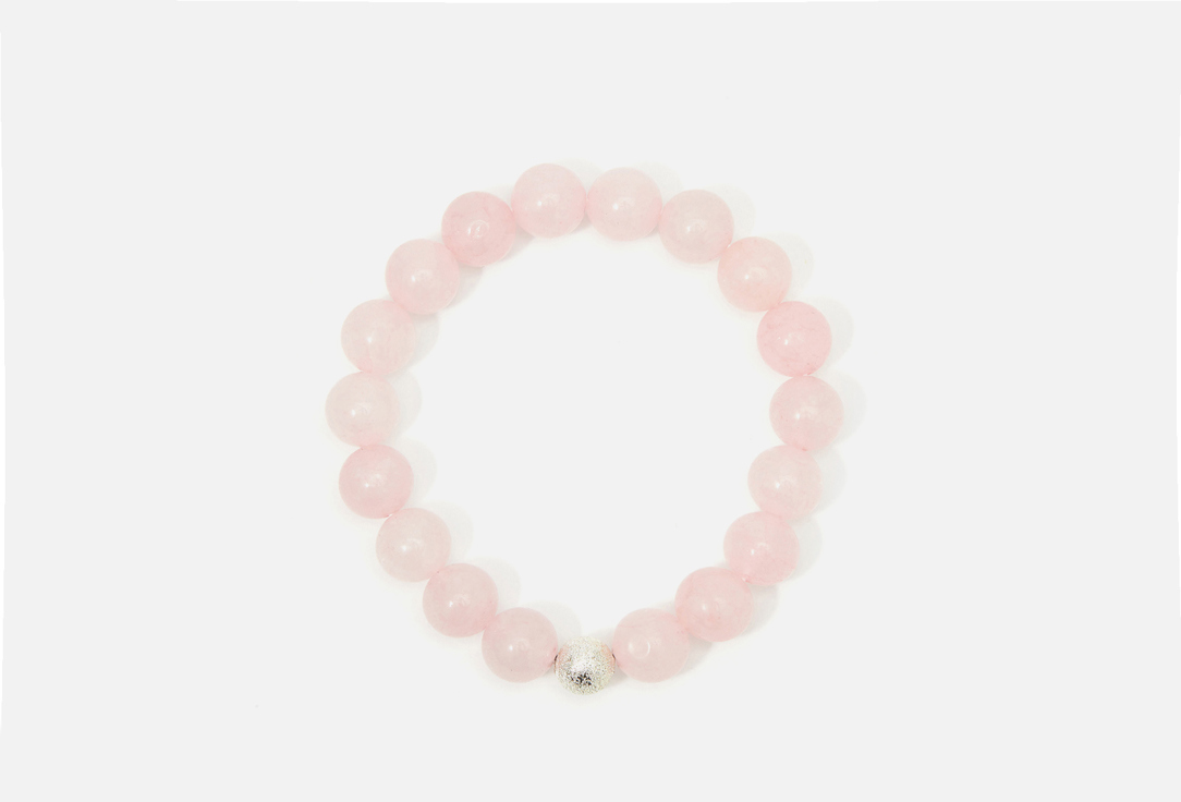 Изображение товара Браслет из розового кварца с родированным сплавом для женщин Alerie-Accessories