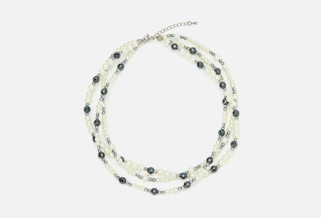 Изображение товара Колье Alerie-Accessories из жемчужной майорки и ограненного гематита