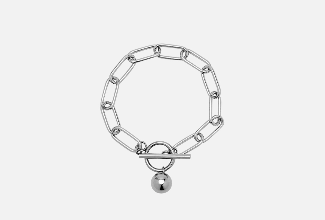 Изображение товара Браслет Ресурс с шаром на застежке из ювелирной стали 17 см