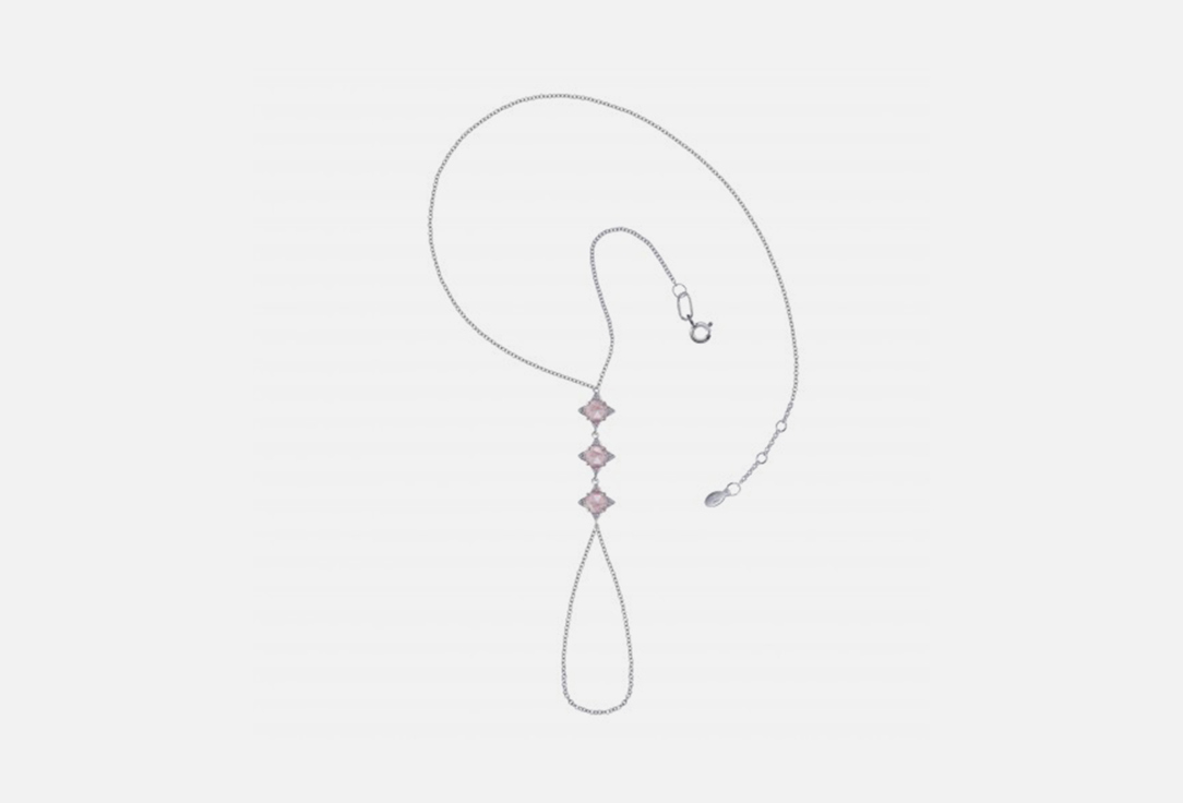 

Браслет серебряный MOONKA, С розовым кварцем 1 шт