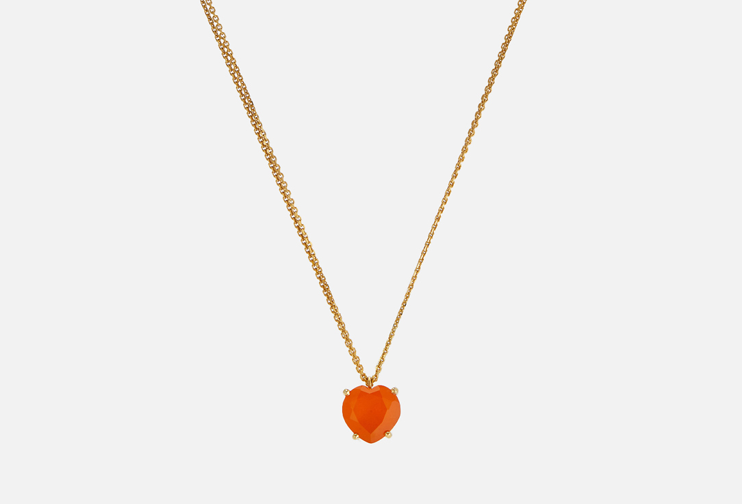 Изображение товара Подвеска серебряная Moonka с сердцем из халцедона 925 пробы