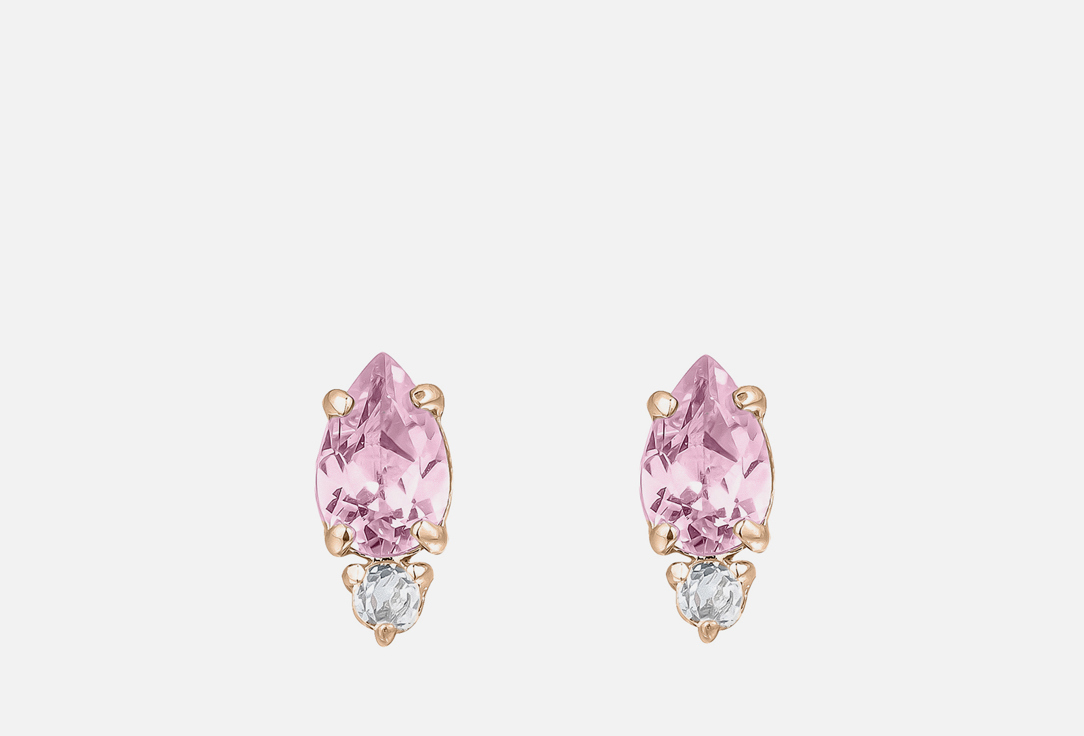 Изображение товара Серьги-пусеты серебряные Moonka с турмалином