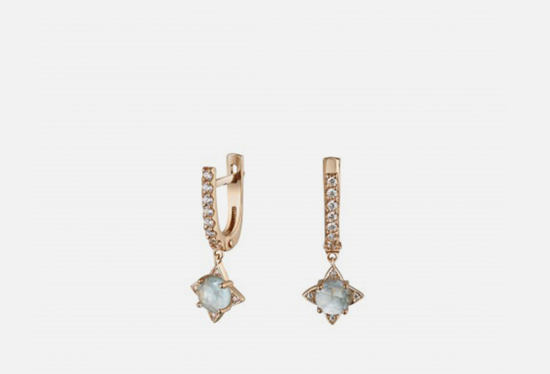 Изображение товара Серьги серебряные Moonka Малые с аквамарином