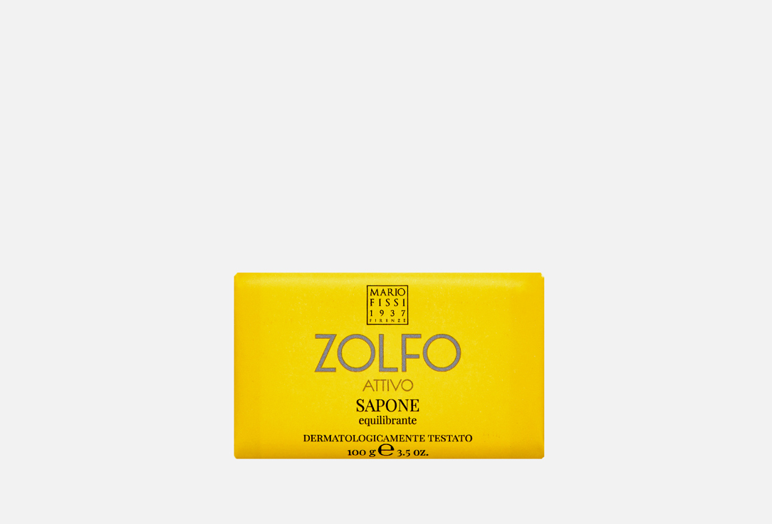 Твердое мыло MARIO FISSI Zolfo Attivo 100 г шампунь для волос mario fissi zolfo attivo 250 мл