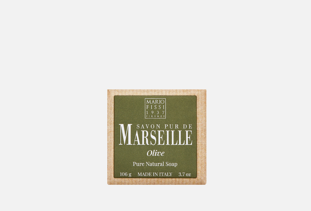Твердое мыло MARIO FISSI Olive 106 г мыло твердое la corvette мыло марсельское традиционное оливковое для тела в кубе savon de marseille olive