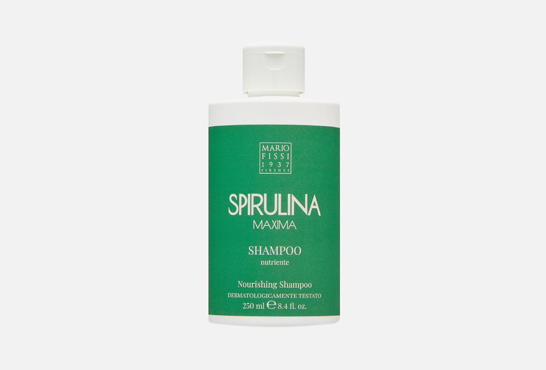Шампунь для волос MARIO FISSI Spirulina maxima 250 мл молочко для увлажнения волос capelli dorati latte nutriente numero uno 200