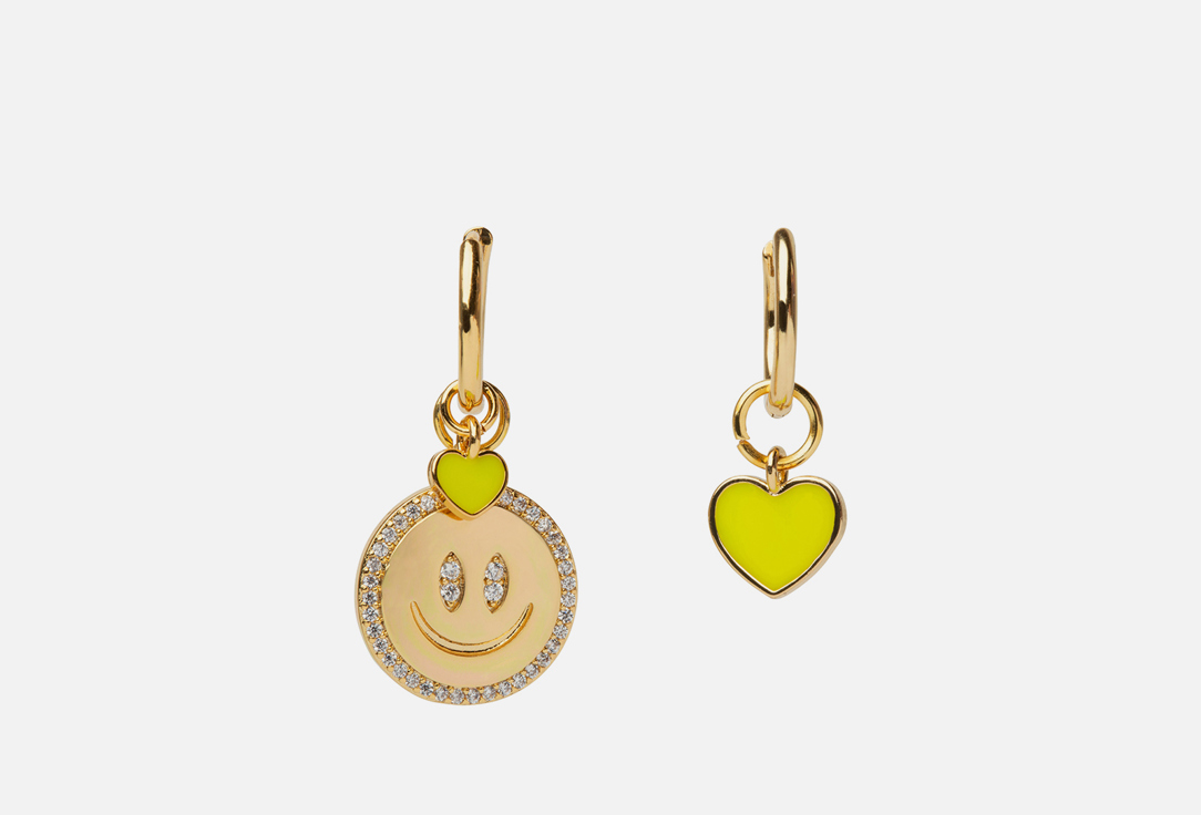 

Серьги KOMSI BRAND, Smile Gold Yellow 2 шт