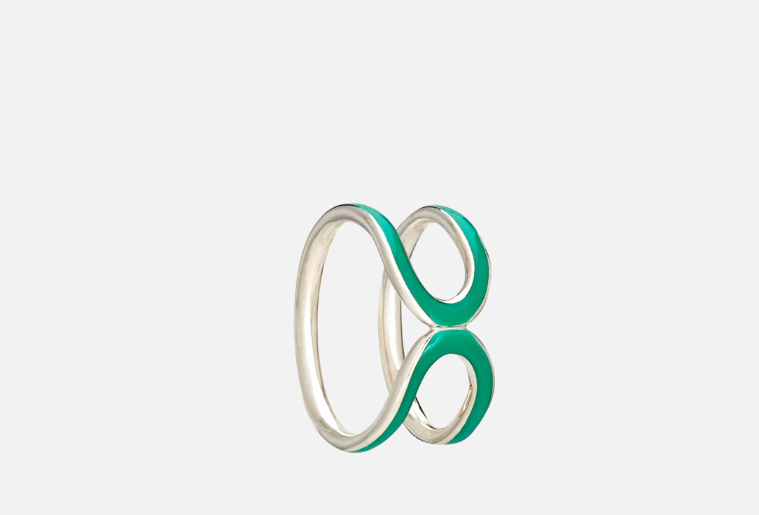 Кольцо серебряное PROSTO JEWELRY Свобода Green 18 мл prosto jewelry кольцо свобода из серебра с зеленой эмалью