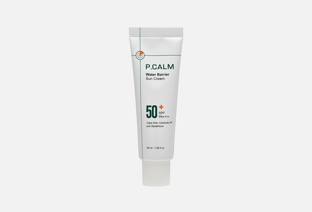 Солнцезащитный крем для лица P.CALM Water barrier Sunscreen SPF50+ 50 мл солнцезащитный крем водостойкий eco earth face