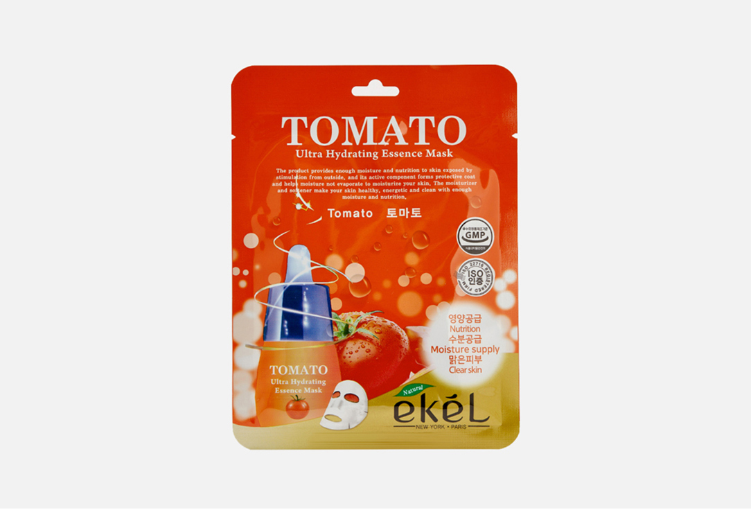 Тканевая маска для лица EKEL Ultra hydrating Tomato 1 шт цена и фото