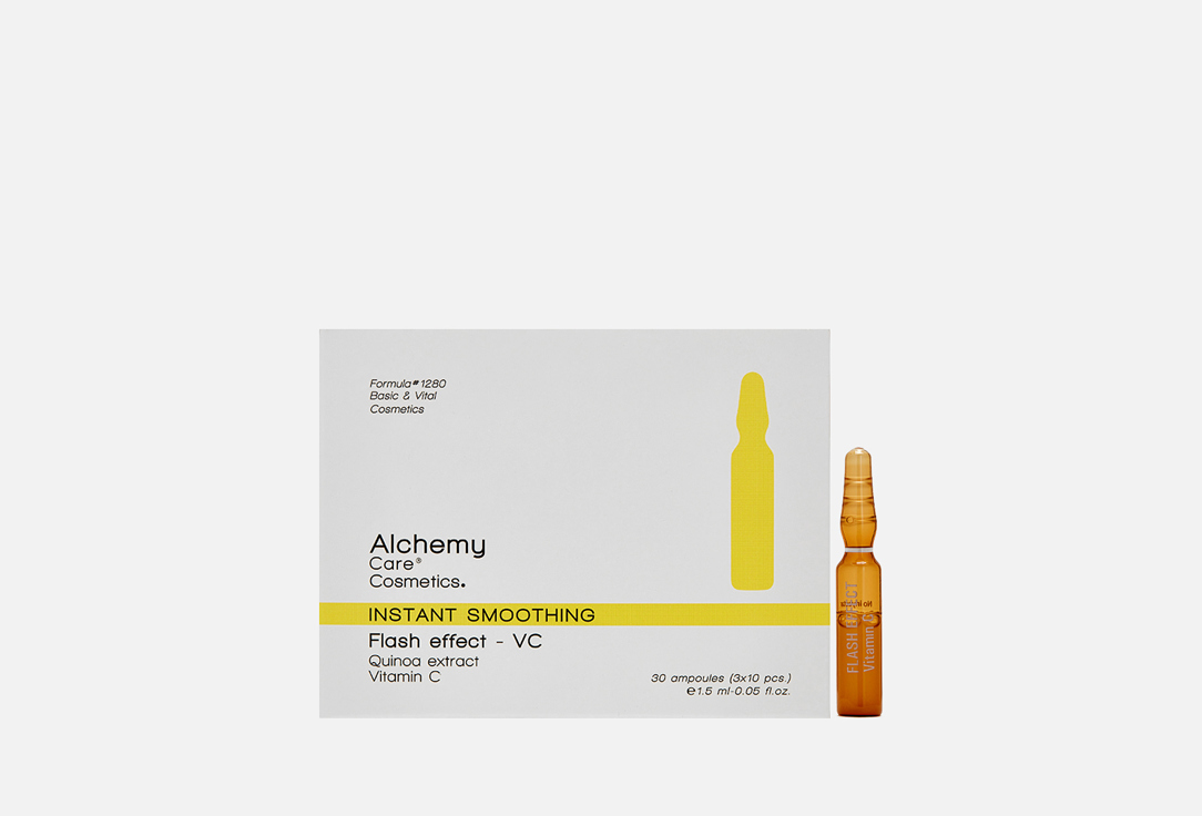 Концентрированная сыворотка для лица ALCHEMY CARE Flash effect – vc 30 шт lookdore концентрированная сыворотка в ампулах ib energy моментального восстановления с витамином с 1х2 мл 2 уп