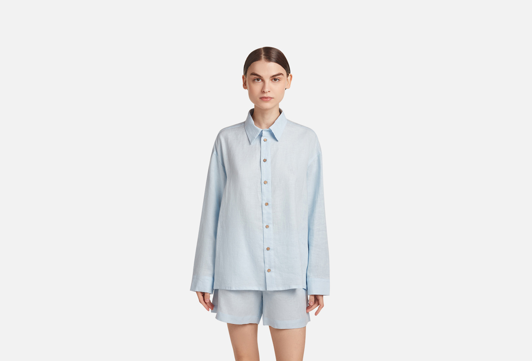 Изображение товара Пижамные шорты 52 Hz My Boyfriend Nebo из натурального льна для женщин