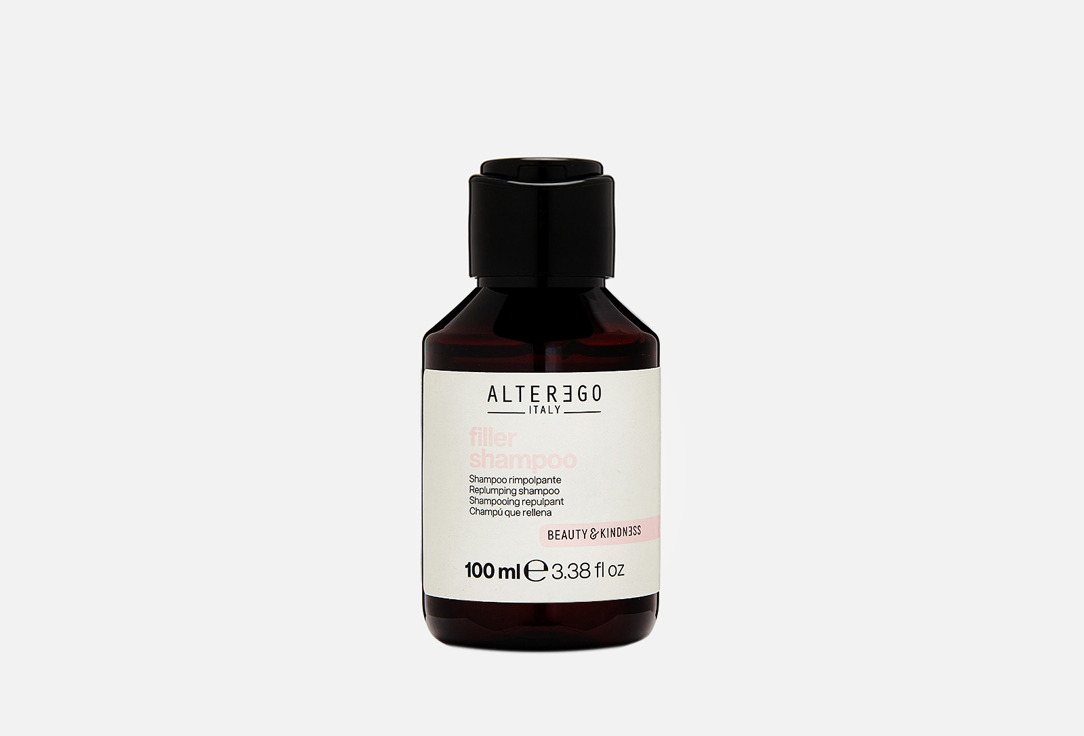 Уплотняющий шампунь для волос ALTEREGO ITALY Filler 100 мл уплотняющий лосьон с эфирными маслами alterego italy essential densifying lotion 1 шт