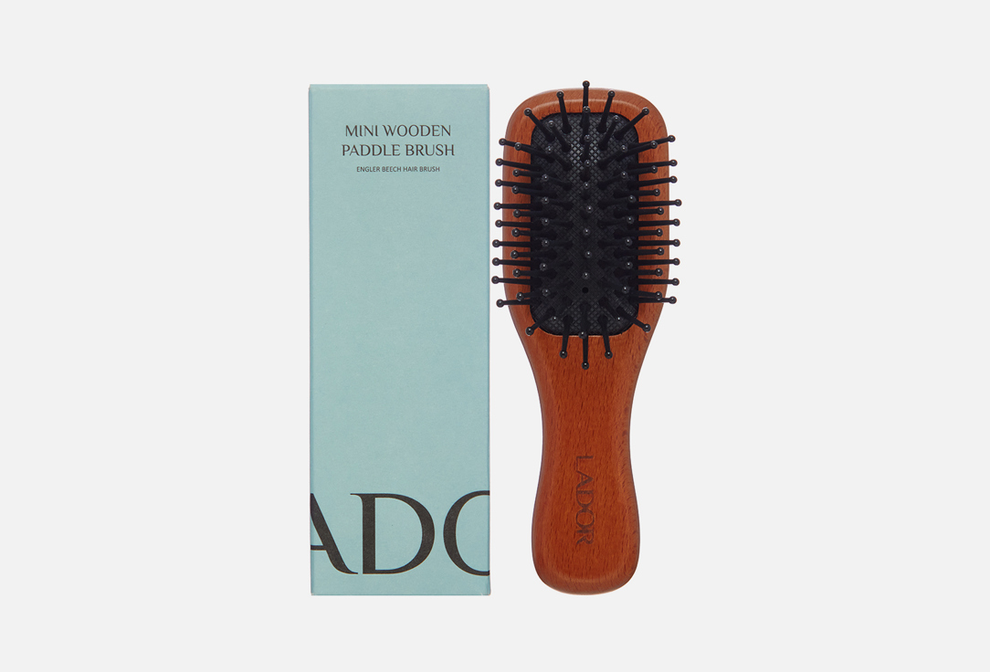 Щетка для волос LADOR MINI WOODEN PADDLE BRUSH 1 шт антистатическая щетка для волос masil wooden paddle brush 1 шт