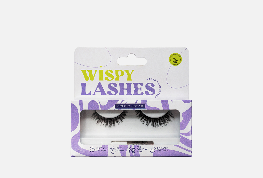 Накладные ресницы SELFIE STAR Eyelashes Wispy Drama Queen, SSLD7 2 шт