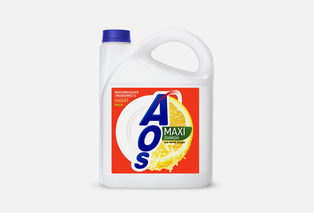 Изображение товара AOS Лимон Средство для мытья посуды 4800 мл экологически безопасное