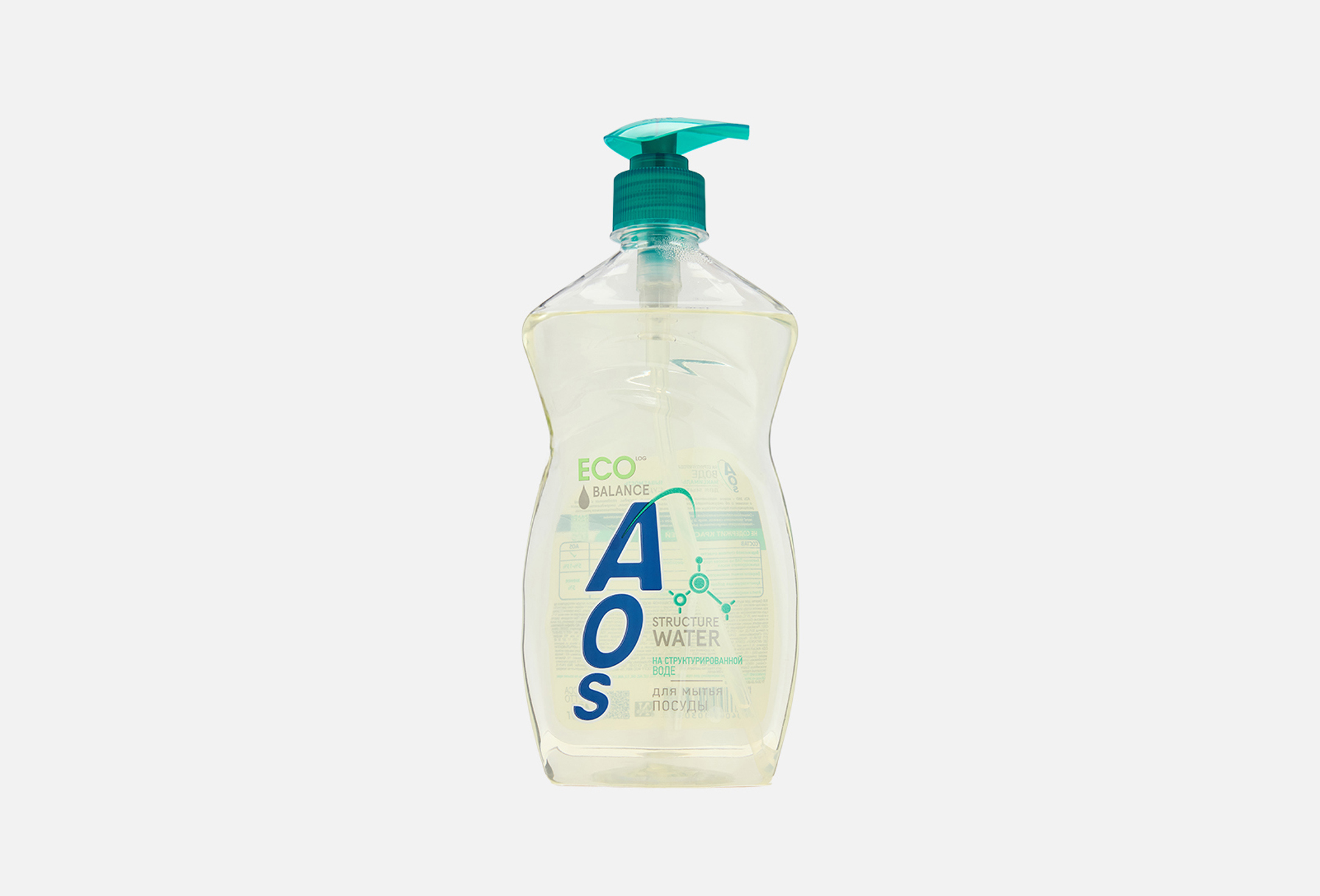AOS Средство для мытья посуды Structure water 450 мл — купить, цена в ...