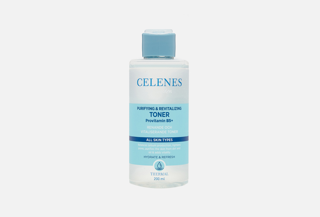 Увлажняющий тонер для лица Celenes Thermal purifying & revitalizing toner 