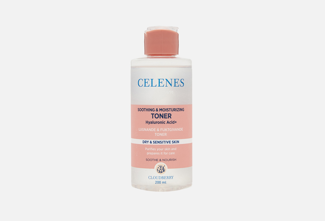 Изображение товара Успокаивающий тонер для лица Celenes Cloudberry moisturizing & soothing toner