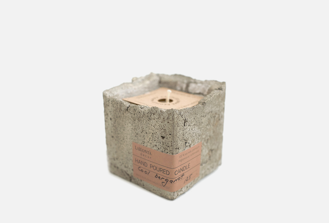 Свеча LAB|ONTÀ DЕCOR Loft Square Cool Bergamot 125 г свеча lab ontà dеcor briquette loft stones black drops 1 8 г
