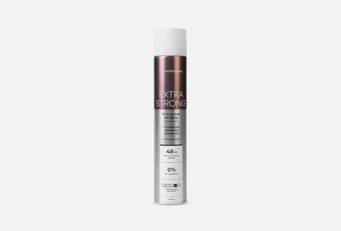 Стойкий лак для волос Сверхсильной фиксации TNL PROFESSIONAL Extra Strong  400 мл