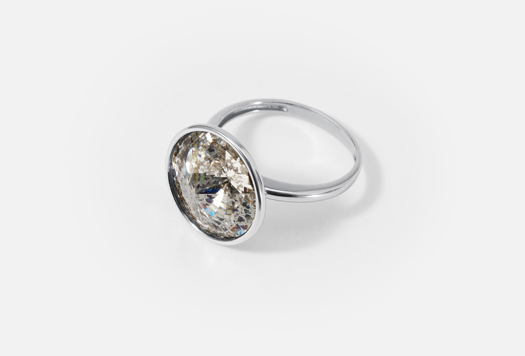 Кольцо серебряное Tosya с кристаллом 