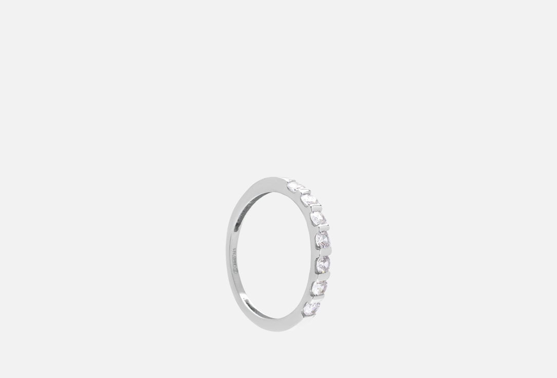 Кольцо серебряное TOSYA С фианитами 17,5 мл кольцо серебряное tosya с позолотой и цирконом 17 мл